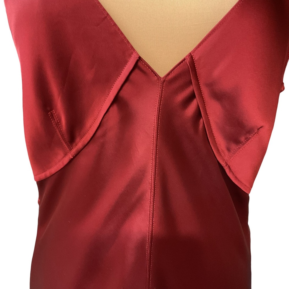 Helmet Lang Women's Elegant Bias Cut Evening Party Satin Slip Dress Size Medium - Picture 5 of 12